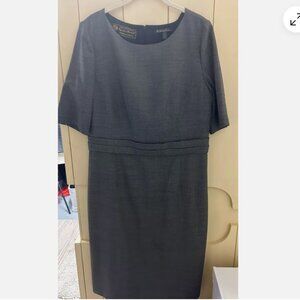 Brooks Brothers grey dress size 14 never worn New with tags
